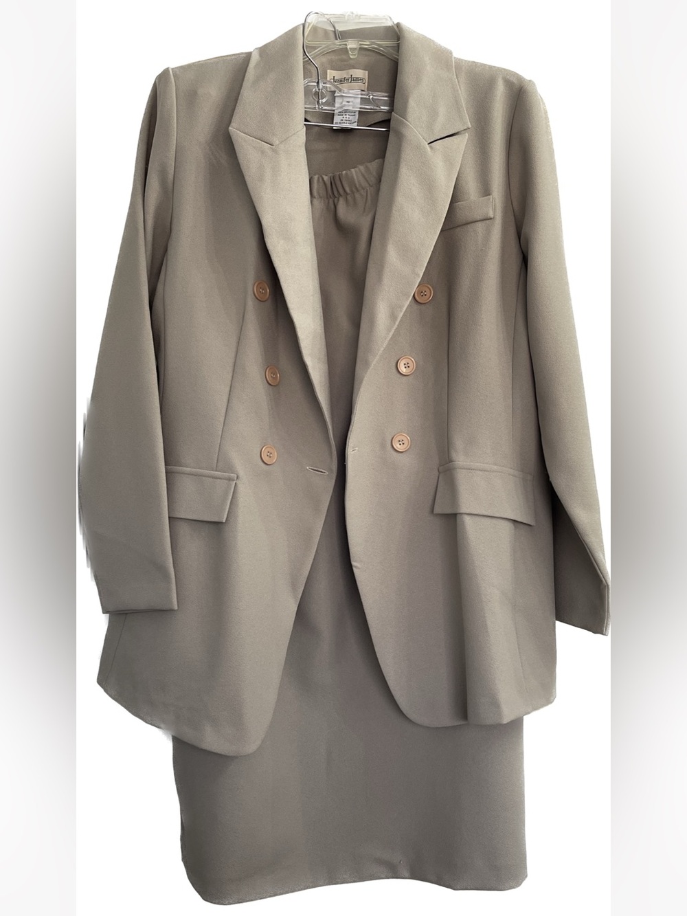 Vintage 2-Piece Double Breasted Suit Size 16